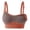 Red, variant on Women's Color Block Nursing Bra, Wirefree Adjustable Strap Breastfeeding Bra, Pregnancy Supportive Soft Bra