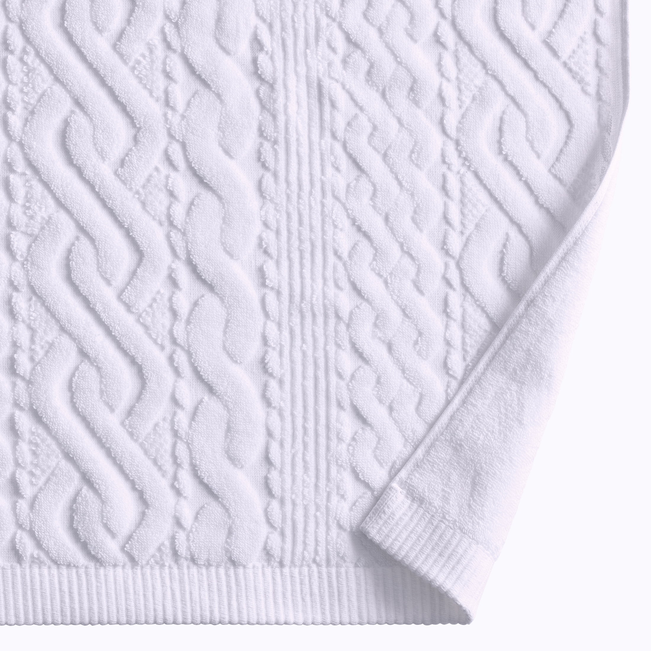 Better Homes & Gardens Signature Soft Holiday Decor 2PK Bath Towel, Cable Knit