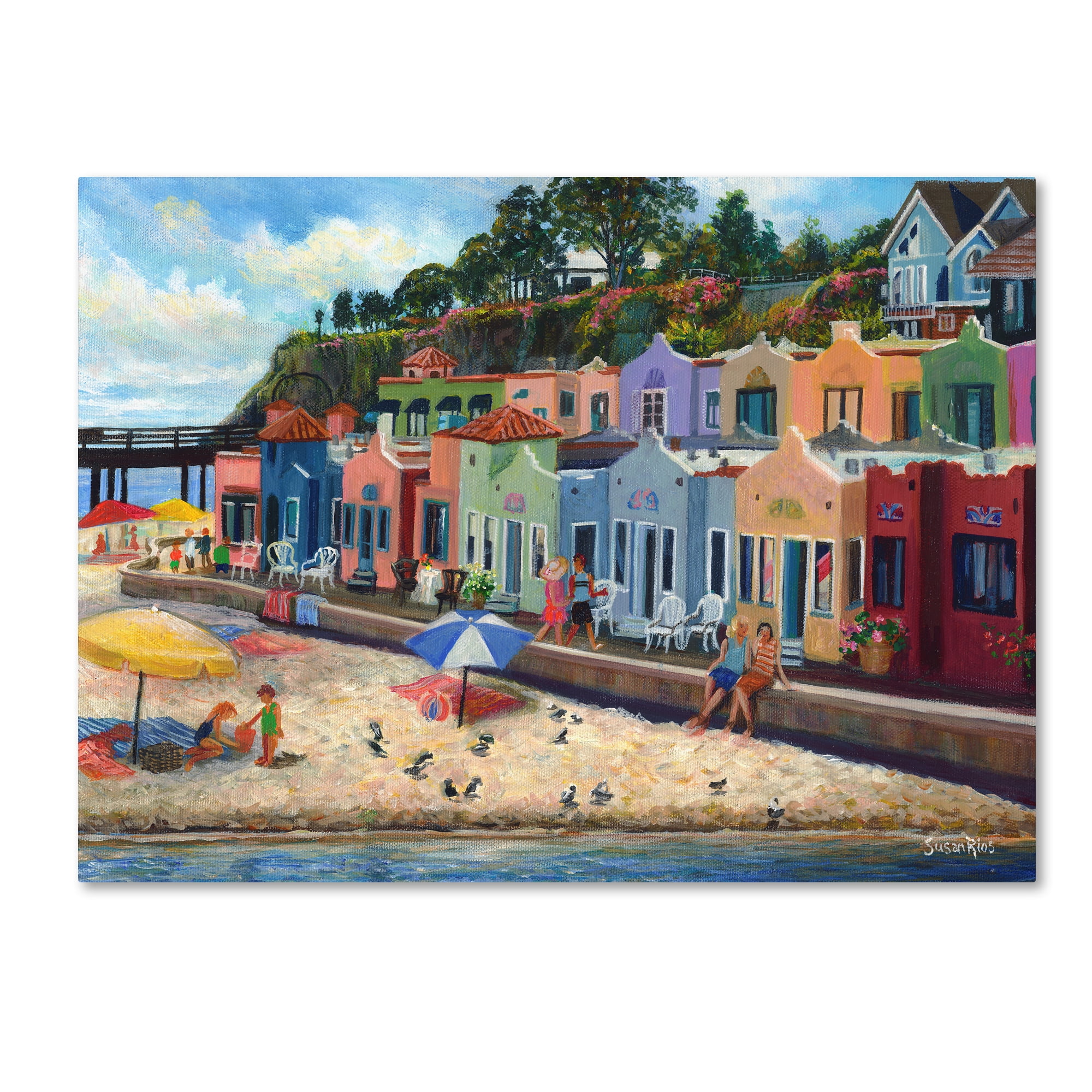 Trademark Fine Art 'Capitola' Canvas Art by Susan Rios