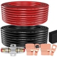 thumbnail image 1 of Cable de alimentación/tierra Ingoulut calibre 8 CCA de 50 pies con portafusibles, 1 of 8