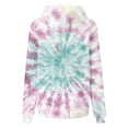 thumbnail image 7 of Hoodies for Women Fashion Tie Dye Gradient Oversized Sweatshirt Plus Size Loose Fit Cute Hooded Jacket Outwears Drawstring Fall Pullover Tops with Pocket, 7 of 7