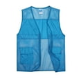 thumbnail image 6 of Taqqpue Men's Casual Lightweight Outdoor Mesh Vest Solid Color Work Fish Photo Travel Vest Outerwear Sleeveless Jacket for Running Golf Hiking Travel with Multi Pockets, 6 of 8