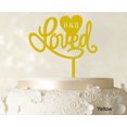 thumbnail image 1 of Loved Wedding Cake Topper Personalized Initial Name Cake Topper Cake Decoration Option Available 6-7 Inches Wide, 1 of 1