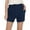Dark Blue, variant on Generic Women's Pull On Dress Shorts High Waisted Stretch Bermuda Shorts with Pockets Business Casual Work Office Summer Shorts
