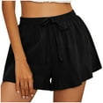 thumbnail image 2 of HUPOM Comfy Shorts Women Workout Shorts Shorts High Long Playing Black L, 2 of 8