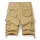 thumbnail image 5 of Ceisia Gift Men's All-Season Work Shorts - Fashion Solid Color Multi-Pocket Outdoor Sports Cuffed Hem Casual Shorts, 5 of 6