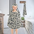 thumbnail image 4 of Toddler Hooded Beach Towel 24x50 Kids Bath Towels Soft Quick Dry for Swim Pool Boys Girls Hand-drawn Mushrooms, 4 of 7