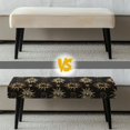 thumbnail image 6 of FUIALDOLG Dining Bench Cover Astronomy Lovers Decorative Stretch Bench Seat Slipcover with Elastic Band Rectangle Chair Cover for Home Living Room, 6 of 7