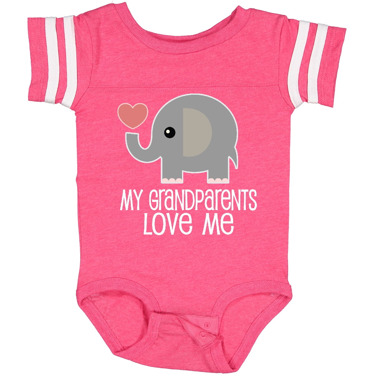 Inktastic My Grandparents Love Me Baby Clothes Boys or Girls Baby Bodysuit