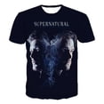 thumbnail image 3 of Camiseta de manga corta con estampado 3D sobrenatural, camisetas casuales de moda de drama televisivo de terror, camisetas de gran tamaño para hombres y mujeres, 3 of 5