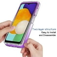 thumbnail image 5 of Mantto Samsung A13 5G Case 5G, Full Body Clear Protection Case - Shock Proof edges Slim Hybrid Back Silicone Rubber TPU Bumper Gradient Phone Case for Samsung Galaxy A13 5G - Purple, 5 of 5
