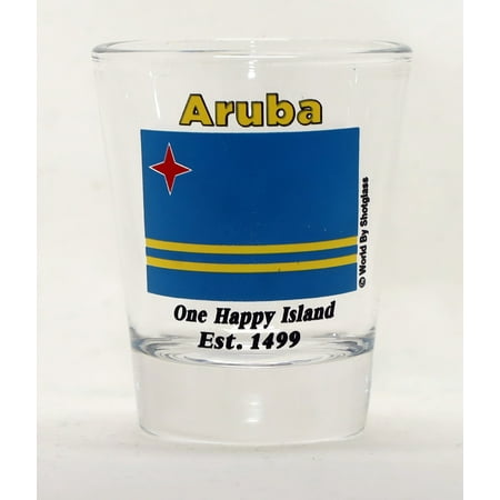 

Aruba Flag Shot Glass