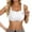 White, variant on oqasdz Women Bras Shelf Bra Camisoles Adjustable Spaghetti Strap Tank Tops Basic Layer Bra