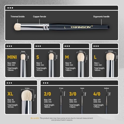 8pcs Miniature Painting Dry Brush Set with 5 Drybrushes and 3 Small Detail Brushes for Model Making and Miniature Model Painting