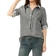 thumbnail image 1 of CamiDe Mujer Con Cuello De SolaY Mangas Largas Enrolladas Con Botones Negro M, 1 of 5