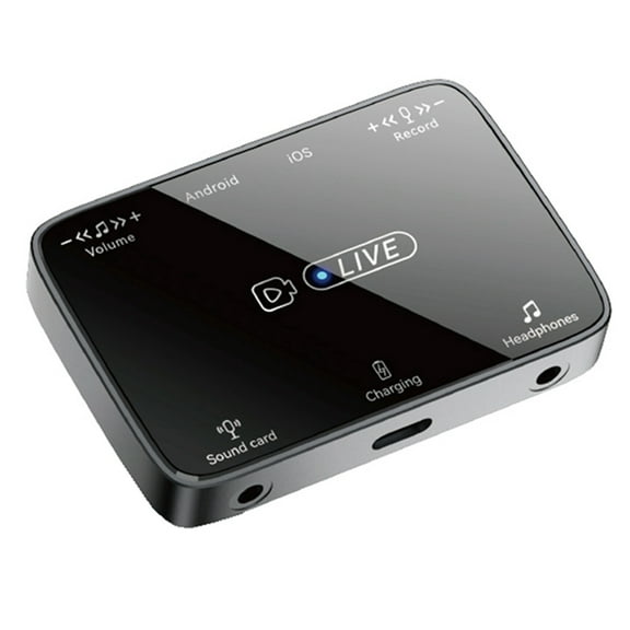 2 In 1 Live Broadcast Sound Card Adapter Suitable For Lighting/Typec Universal Stereo Karaoke And Microphone Artifact