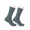 thumbnail image 2 of Personal Touch Top of the Line Mid-Calf Hospital Slipper Socks, for Adults and Designed for medical hospital patients, (Pack of 3 Gray), 2 of 5