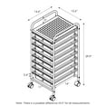 thumbnail image 2 of Furinno WS17186RB Wayar 8-Drawer Trolley,Rainbow, 2 of 3