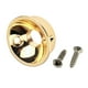 thumbnail image 1 of 1 unidad de soporte redondo para guitarra eléctrica, de metal pulido en negro/dorado/cromo, con tornillos de montaje. Oro, 1 of 7