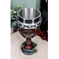 thumbnail image 7 of Western Stars And Horseshoes Floral Scroll In Faux Tooled Leather Wine Goblet, 7 of 7