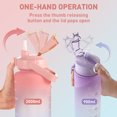 thumbnail image 6 of CrBoelves Motivational Water Bottle 64 oz Pink Plastic with Straw Brush & Sponge Brush, 6 of 8