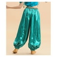 thumbnail image 2 of Kids Girls Silky Tassel Waistband Harem Dance Pants Princess Belly Dance Costume Ballroom Dress-up, 2 of 4