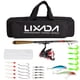 thumbnail image 1 of Caña de pescar telescópica y carrete de fibra de carbono Lixada, kit completo, carrete de pesca giratorio, señuelo de pesca, organizador, conjunto de cañas Lixada  Caña de pescar, 1 of 7