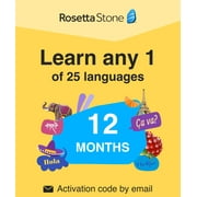 Rosetta Stone Learn Unlimited Languages 12 Months - Learn 24 Languages