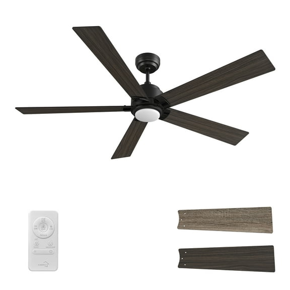 SMAAIR 60" Indoor Large Ceiling Fan with Remote and Dimmable LED Light