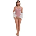 thumbnail image 5 of DARING DIVA Women's Crisscross Nursing Lace Trim Maternity Camisole Tank Tops L Pink, 5 of 6