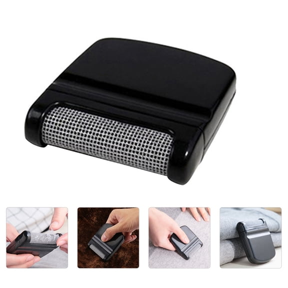 WRITWAA 1Pc Black Fuzz Fabric Shaver Clothes Hair Ball Trimmer with Easy Grip Handle
