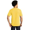 thumbnail image 2 of Port & Co Adult Male Men Plain Short Sleeves T-Shirt Lemon Yellow 3X-Large, 2 of 4