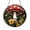 Stained Glass 7.87 Inch, variant on Artistic amanita style window piece, whimsical mushroom decoration for home accents