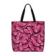 thumbnail image 1 of Disketp Pink Butterfly Bolsa Tote de Lona para Mujer, Bolso de Hombro y Cruzado con Cierre de Cremallera, 1 of 7