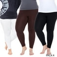 thumbnail image 2 of White Mark Women's Pack of 3: Women's Plus Size Leggings, 2 of 8