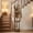 Walnut color, variant on Puedo Free Standing Coat Rack with Storage Shelves, Modern Wood Hall Tree Organizer for Entryway，Walnut color