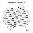 thumbnail image 2 of Placemats Set Of 4 / 6, Train Carrying Placemats For Dining Table Indoor/Outdoors Heat Resistant Washable Placemats 18" X 12", 2 of 8