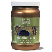 6 oz Modern Masters ME164 Flash Gold Metallic Paint Collection Water-Based Decorative Metallic Paint