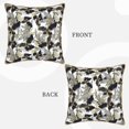 thumbnail image 3 of Fotbe Abstract Watercolor Pattern Velvet Decorative Throw Pillow Covers with Elegant Piping, Soft Plush Cushion Cover for Sofa, Bed, Car, Office-20"x20", 3 of 8