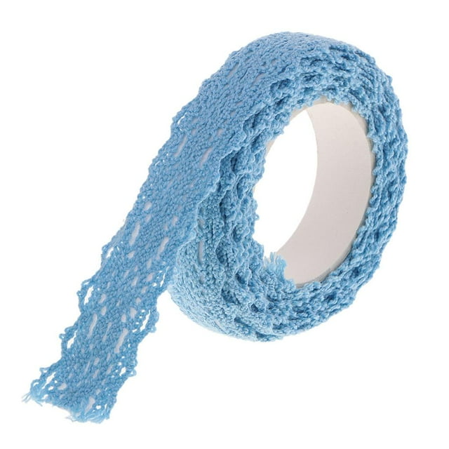 Guardoinrt 2 Yards Fabric Lace Washi Beautiful fabric Tape Self Adheve Trim Wedding