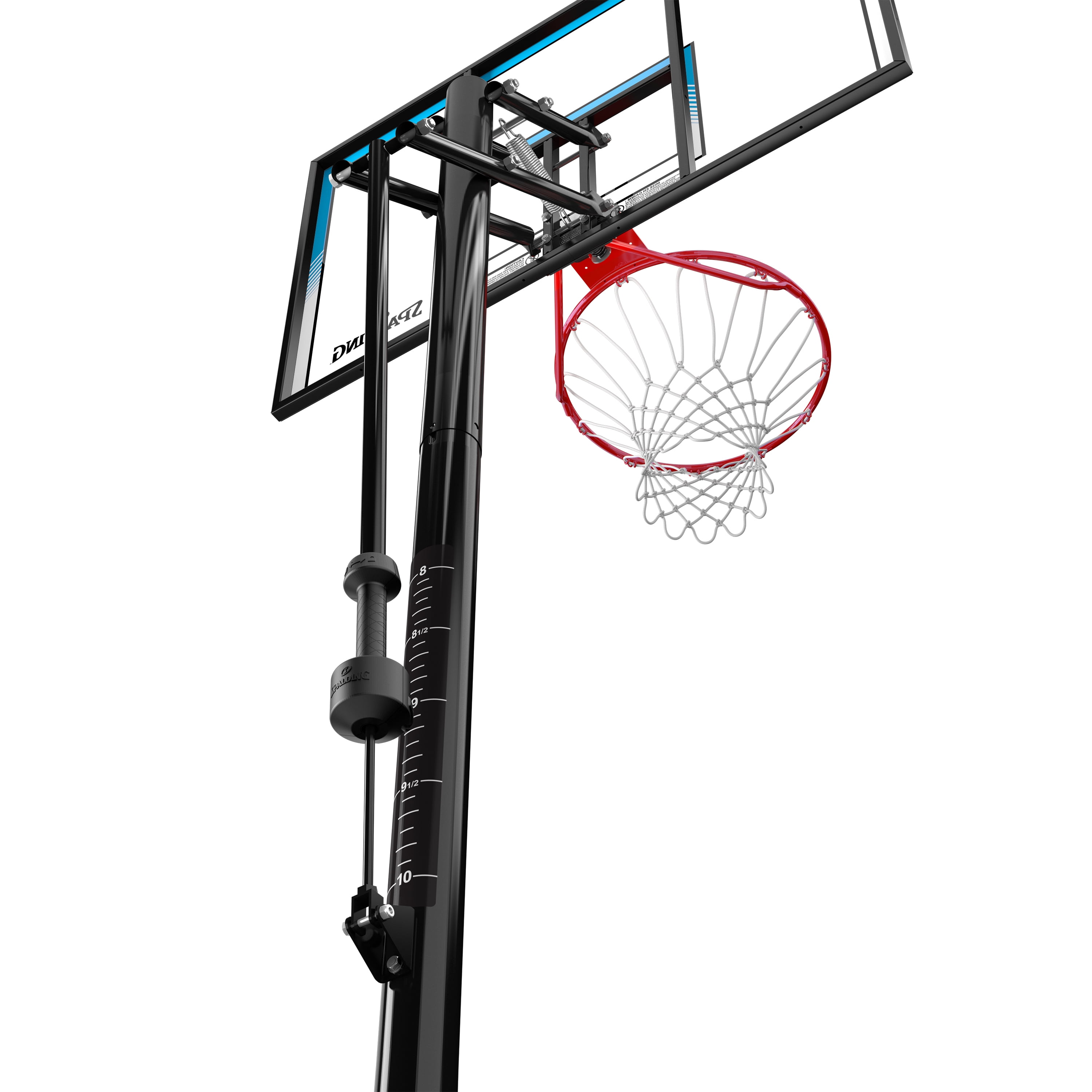 Spalding 48 In. Shatterproof Polycarbonate Rapid Lock Twist™ Portable