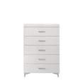 thumbnail image 2 of Pemberly Row Contemporary 5-Drawer Wood Chest in White Finish, 2 of 4
