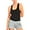 Black, variant on LAVRA Women's Ribbed Knit Racerback Tank Top