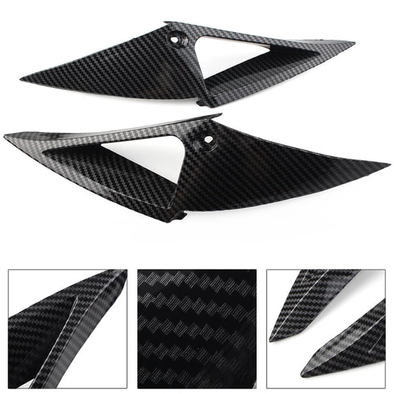 NS Front Headlight Side Panels Cover Frame Fairing Head Light Panel ABS Trim for CBR1000RR 2004 2005, Carbon Fiber Pattren