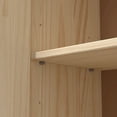 thumbnail image 3 of From the Tree Furniture Pantry Cabinet with Adjustable Shelves, Solid Pine Wood, Unfinished, 2 Doors, 3 of 11