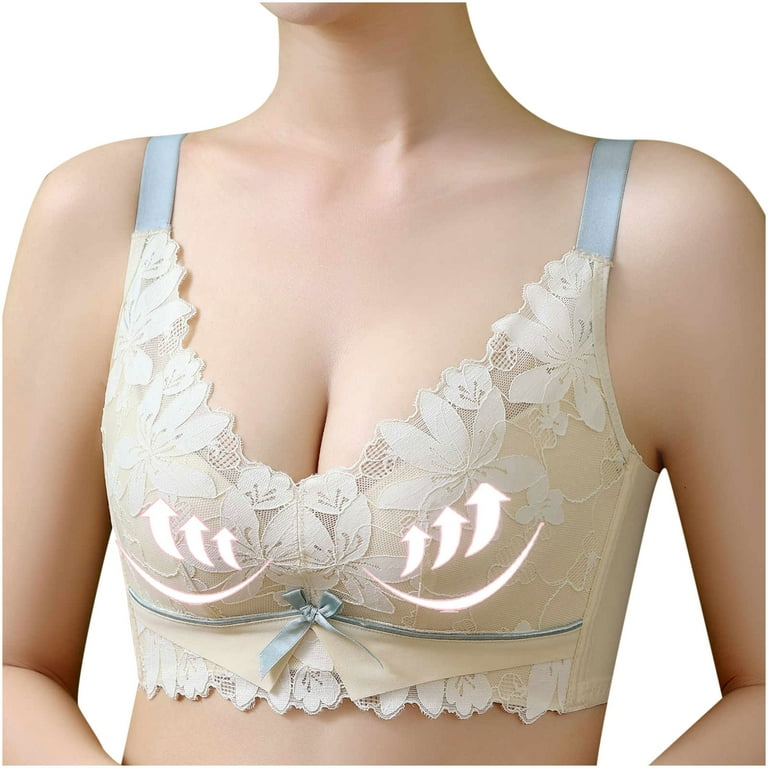 Bras for Women Women's Comfortable and Sexy New Middle and Old Age Tank Top  Style Large Size Gathering Bra, Beige, 36 : : Clothing, Shoes &  Accessories