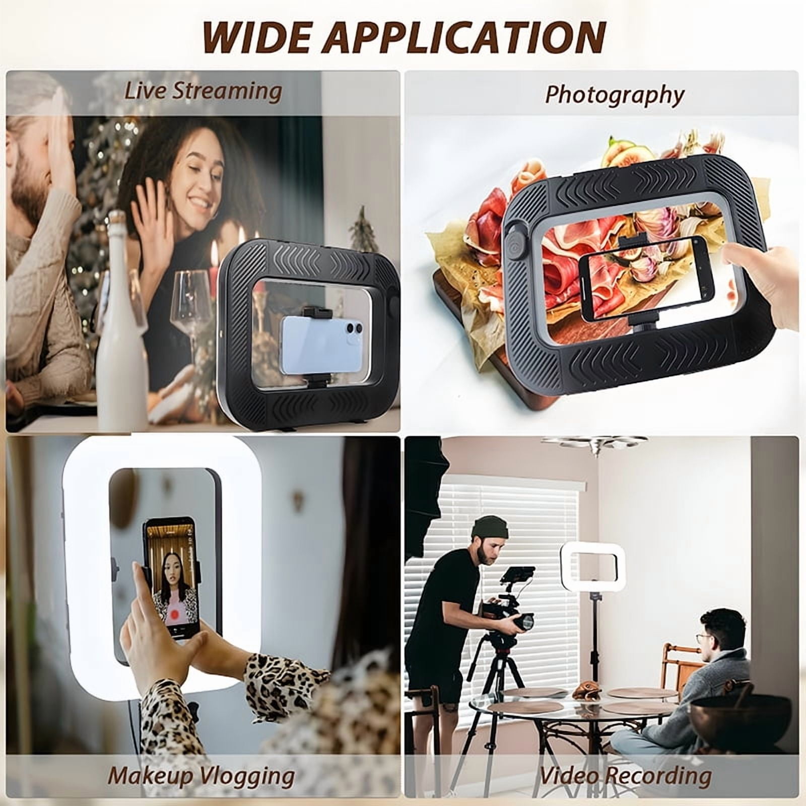 Great Video Maker LED Ring Light 6500K Selfie Light, Smartphone Video Rig & Phone Video Stabilizer for Camera, Smartphone, Makeup, YouTube Setup, Self-Portrait Shooting with Bluetooth