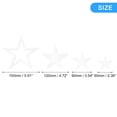 thumbnail image 2 of Calcomanías de Espejo Acrílico 19uds Unique Bargains Estrella Plata, 2 of 6