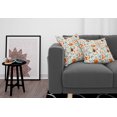 thumbnail image 3 of Ambesonne Fox Throw Pillow Cover 2 Pack, Funny Garden, 20", Turquoise Orange Brown, 3 of 5