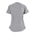 thumbnail image 5 of ACTIVE UNIFORMS Stretch Women's Ultra Soft Modern Fit Mock Wrap Scrub Set (Gray, Large), 5 of 7